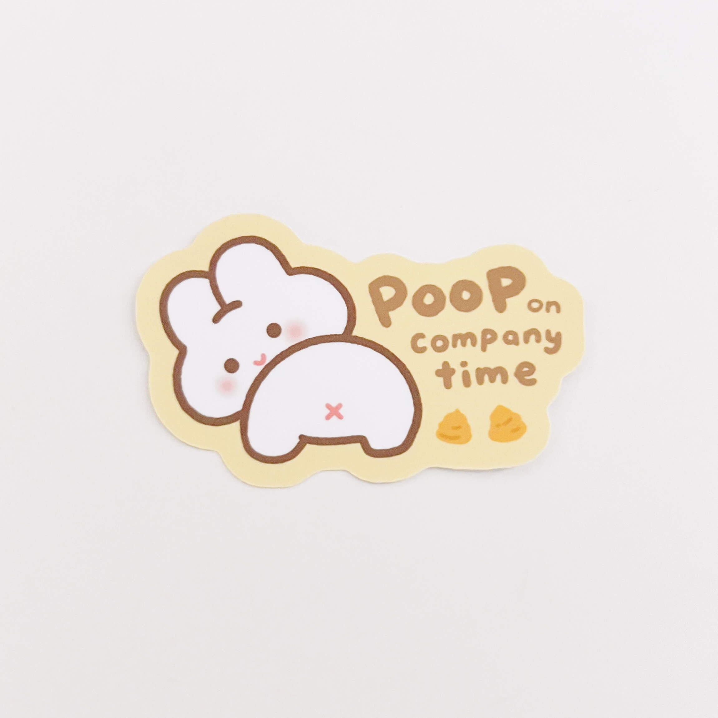 Poop on Company Time Sticker