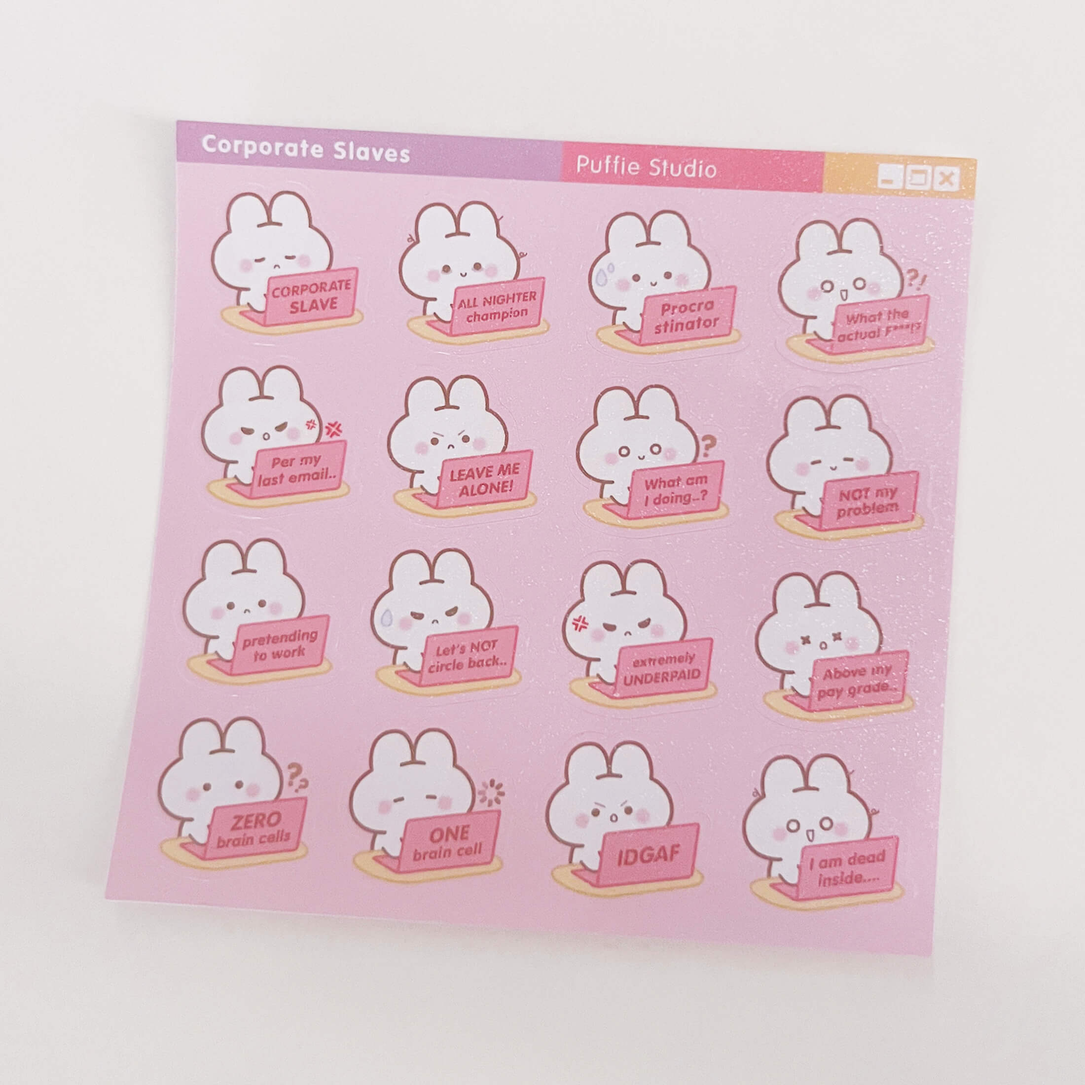 Corporate Army Sticker Sheet