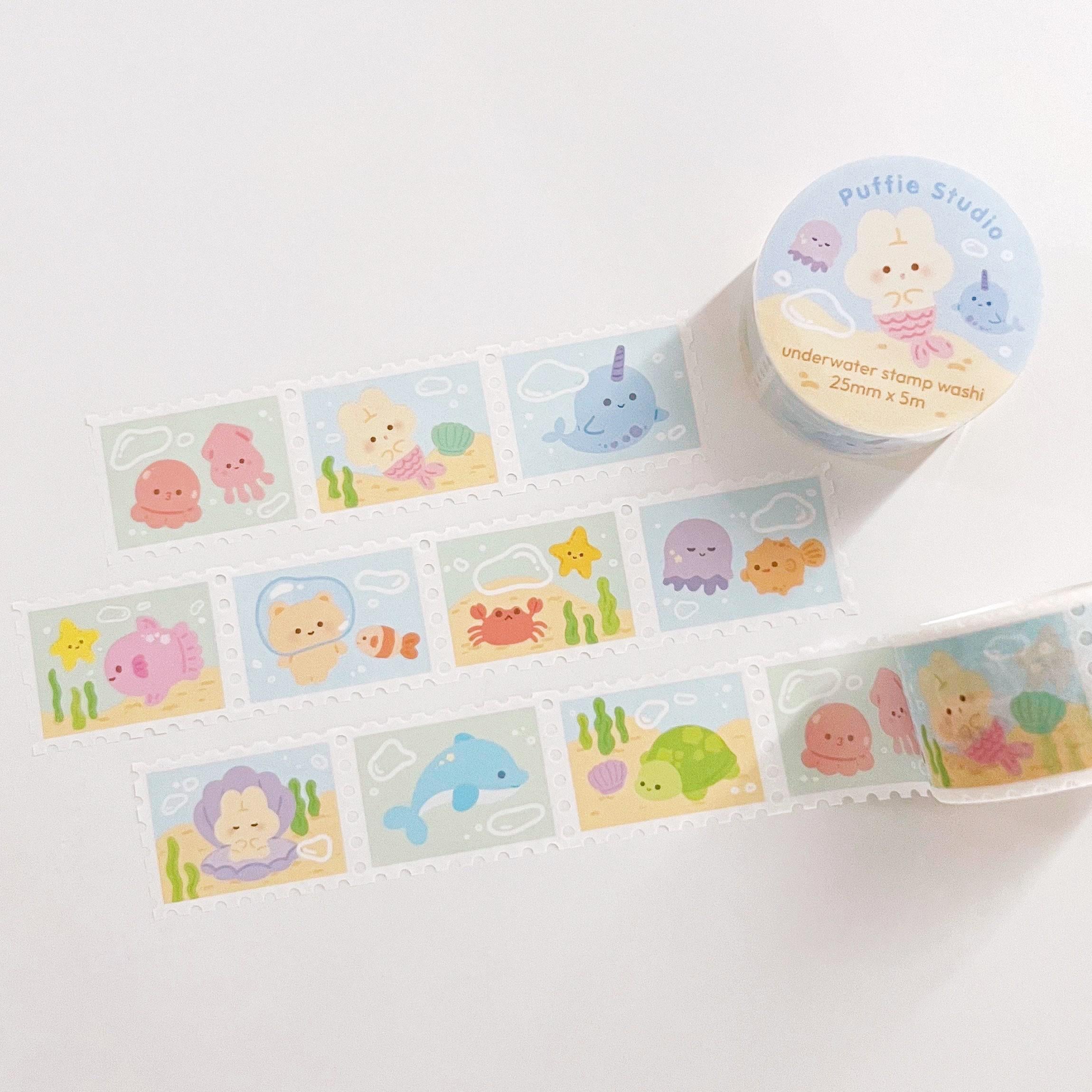 Underwater Stamp Washi Tape