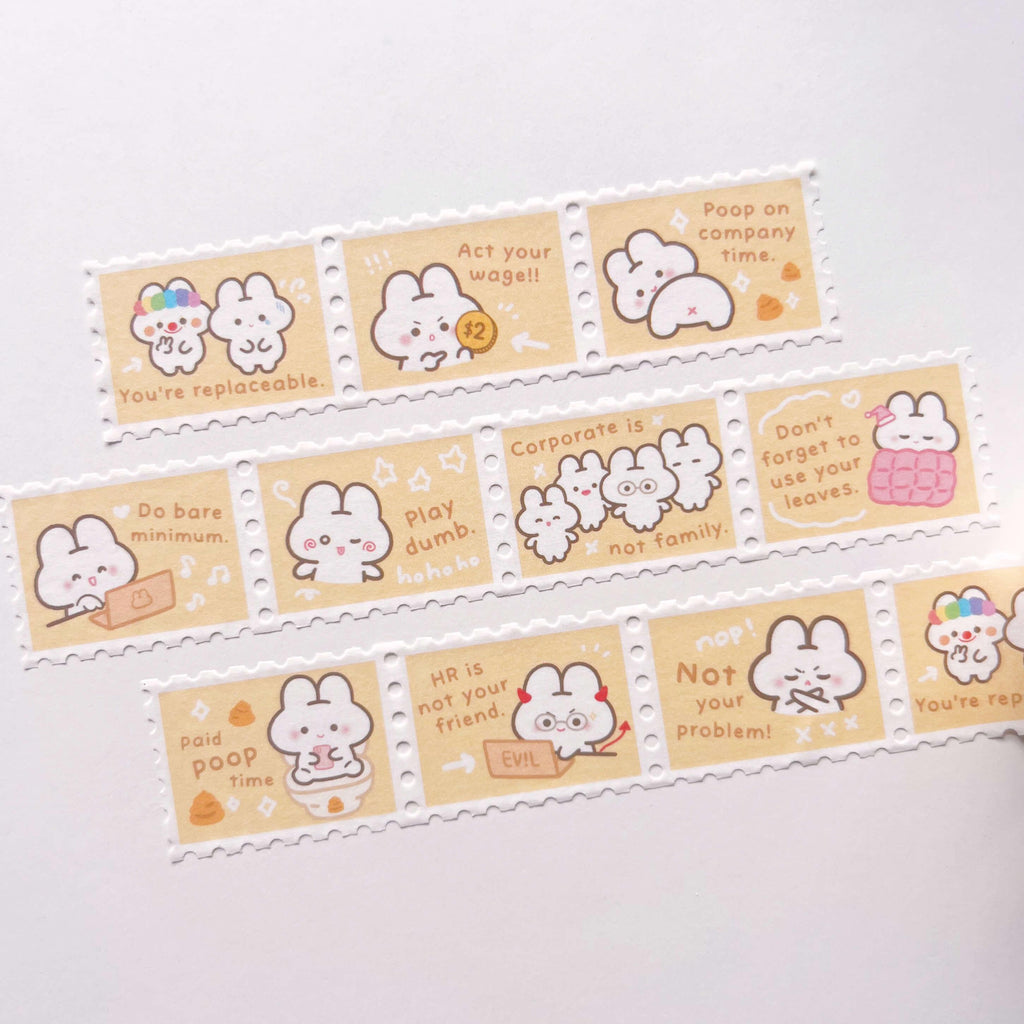 Corporate Slave [Friendly Reminders] Stamp Washi Tape