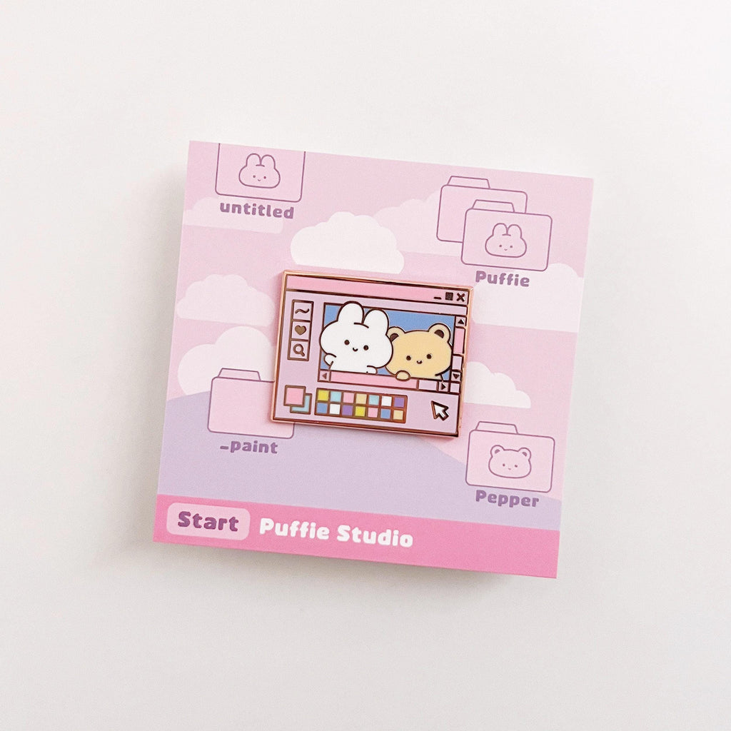 Y2K Computer Desktop Enamel Pin