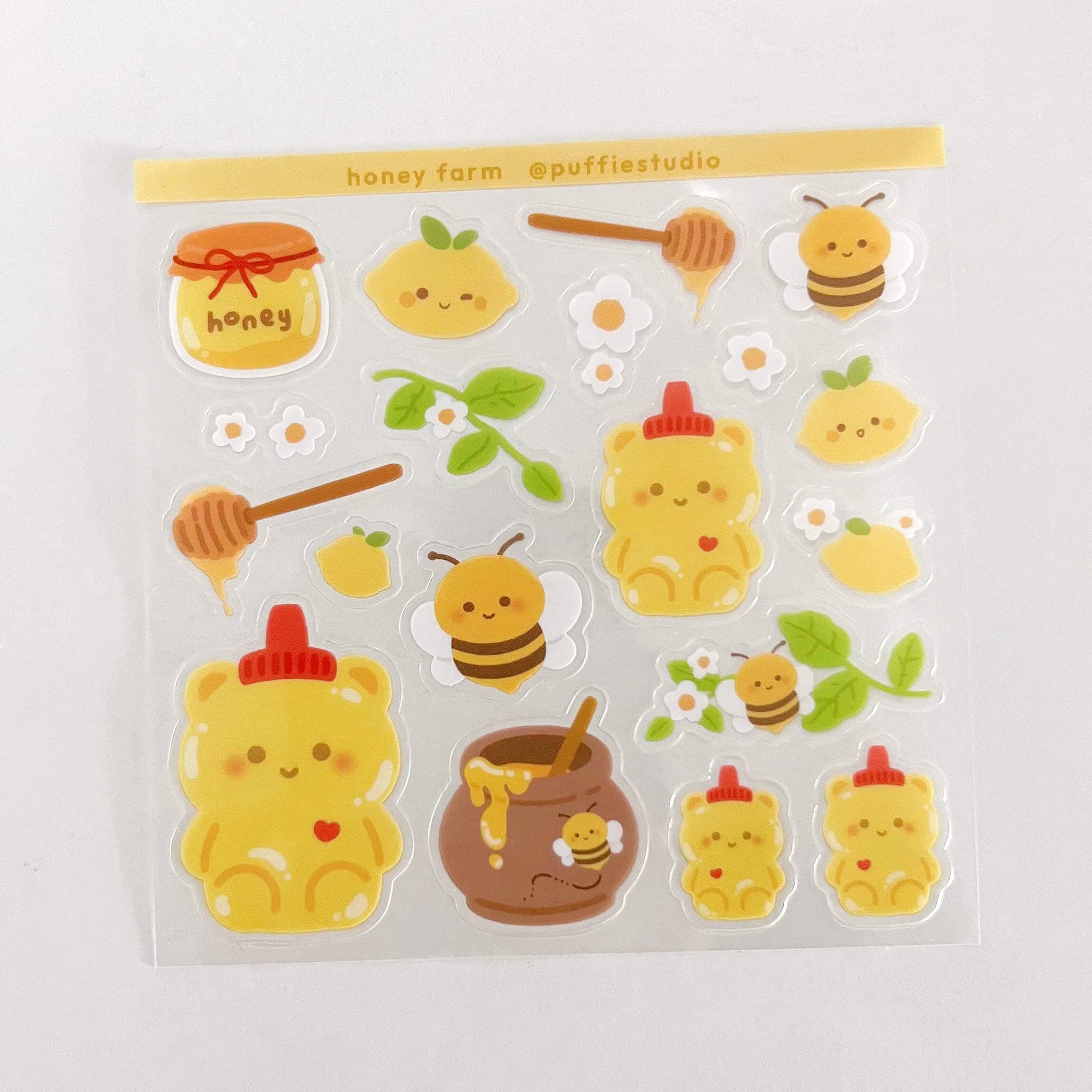 Honey Farm Clear Sticker Sheet