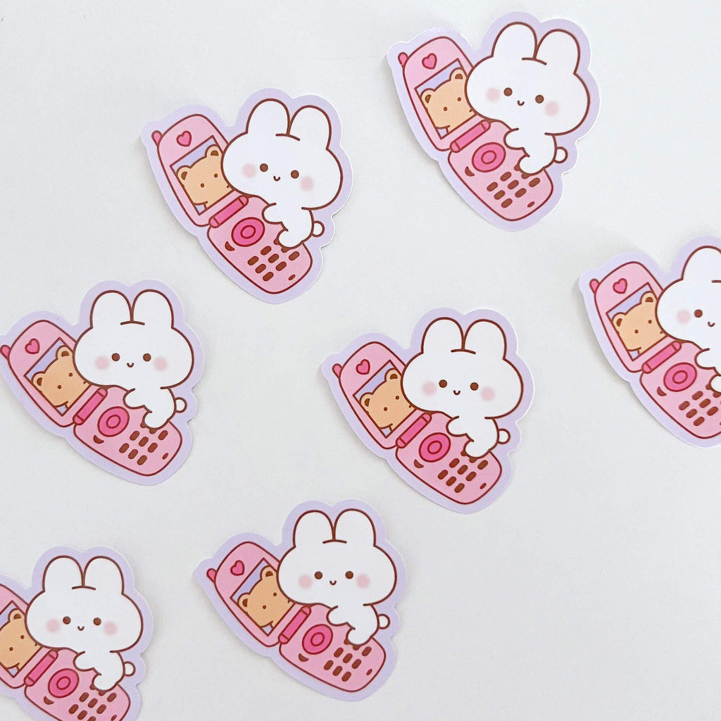 Y2K Flip Phone Sticker