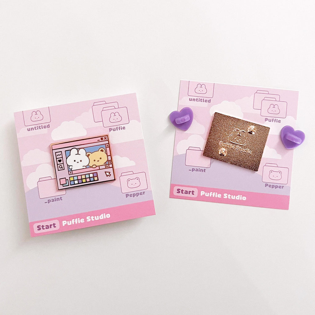 Y2K Computer Desktop Enamel Pin