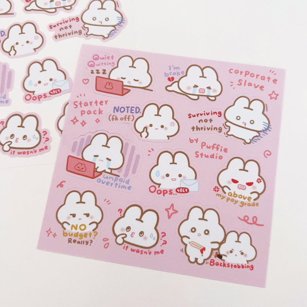Corporate Slave [Starter Pack] Sticker Sheet