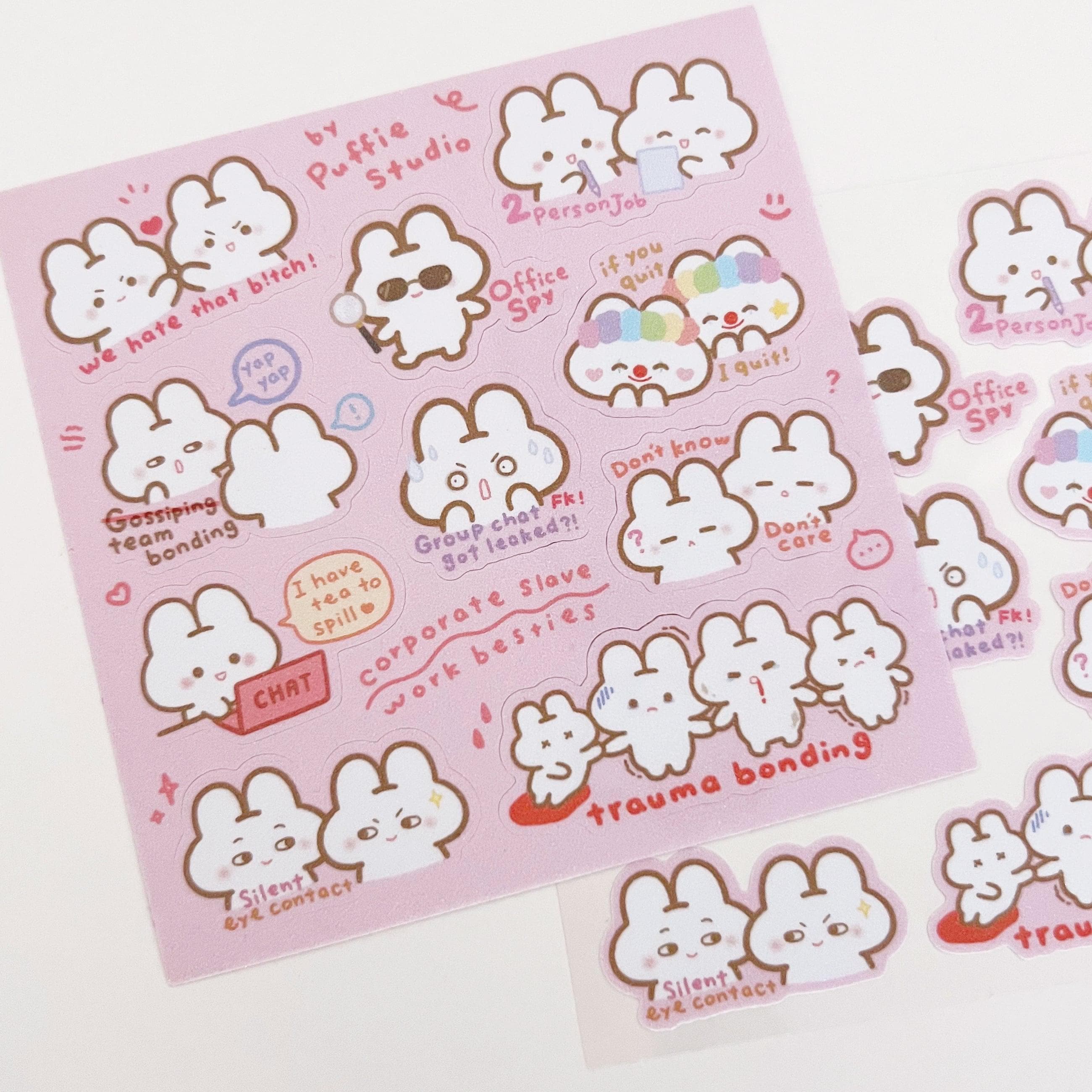 Corporate Slave [Work Besties] Sticker Sheet