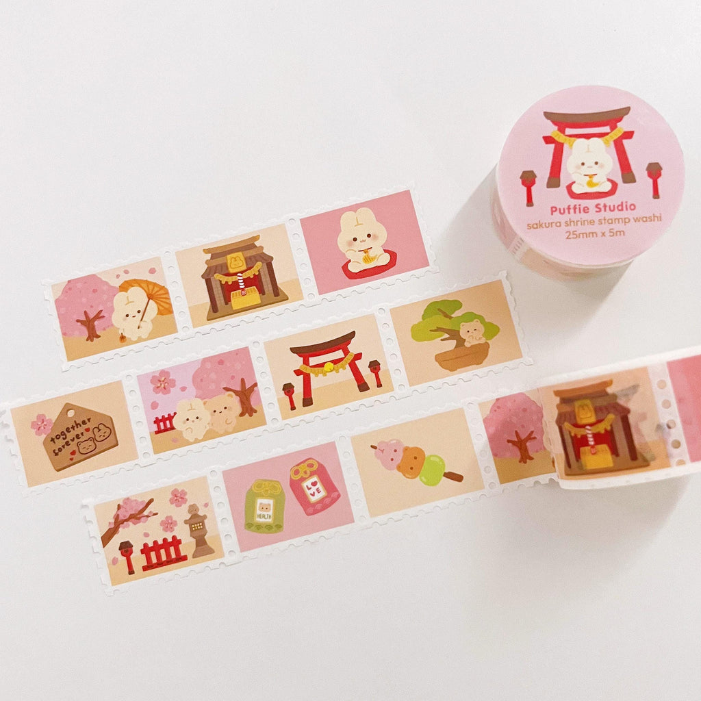 Sakura Shrine Stamp Washi Tape