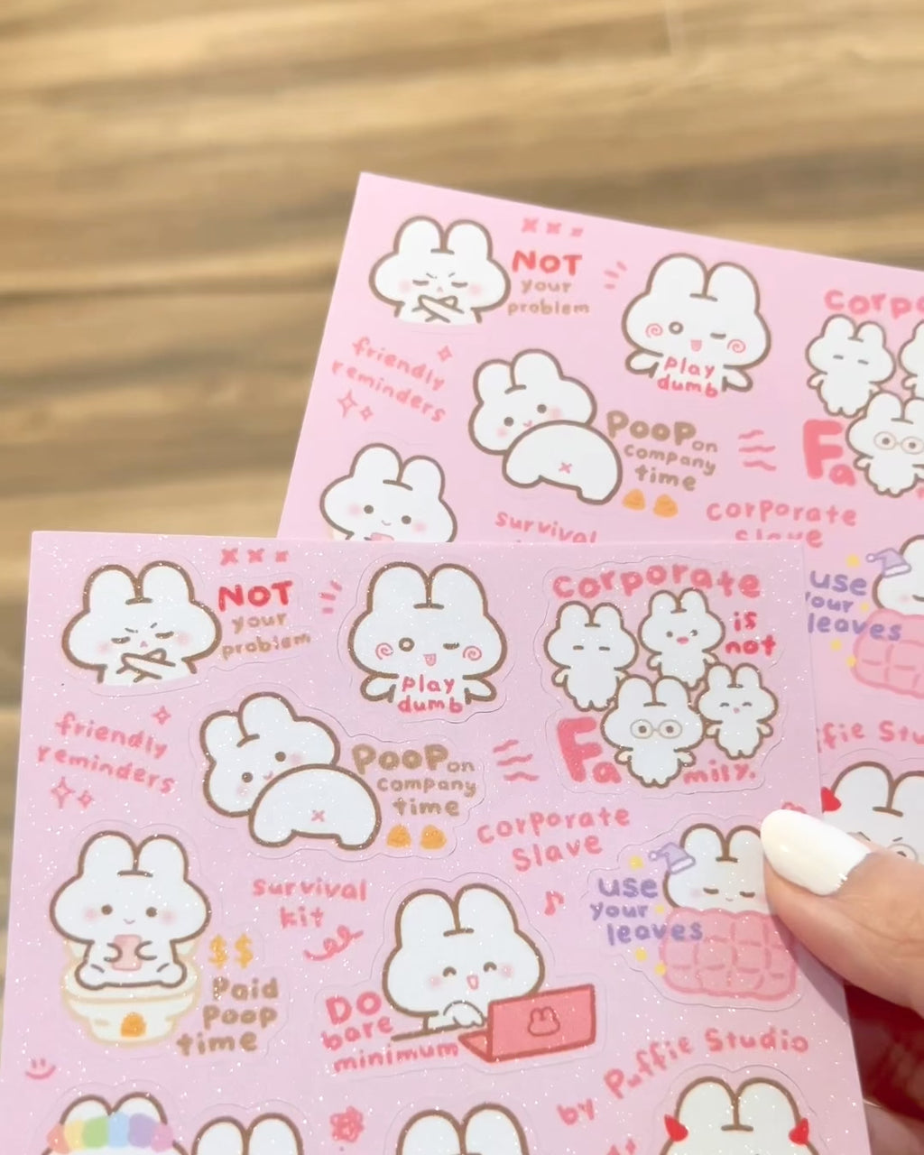 Corporate Slave [Friendly Reminders] Sticker Sheet