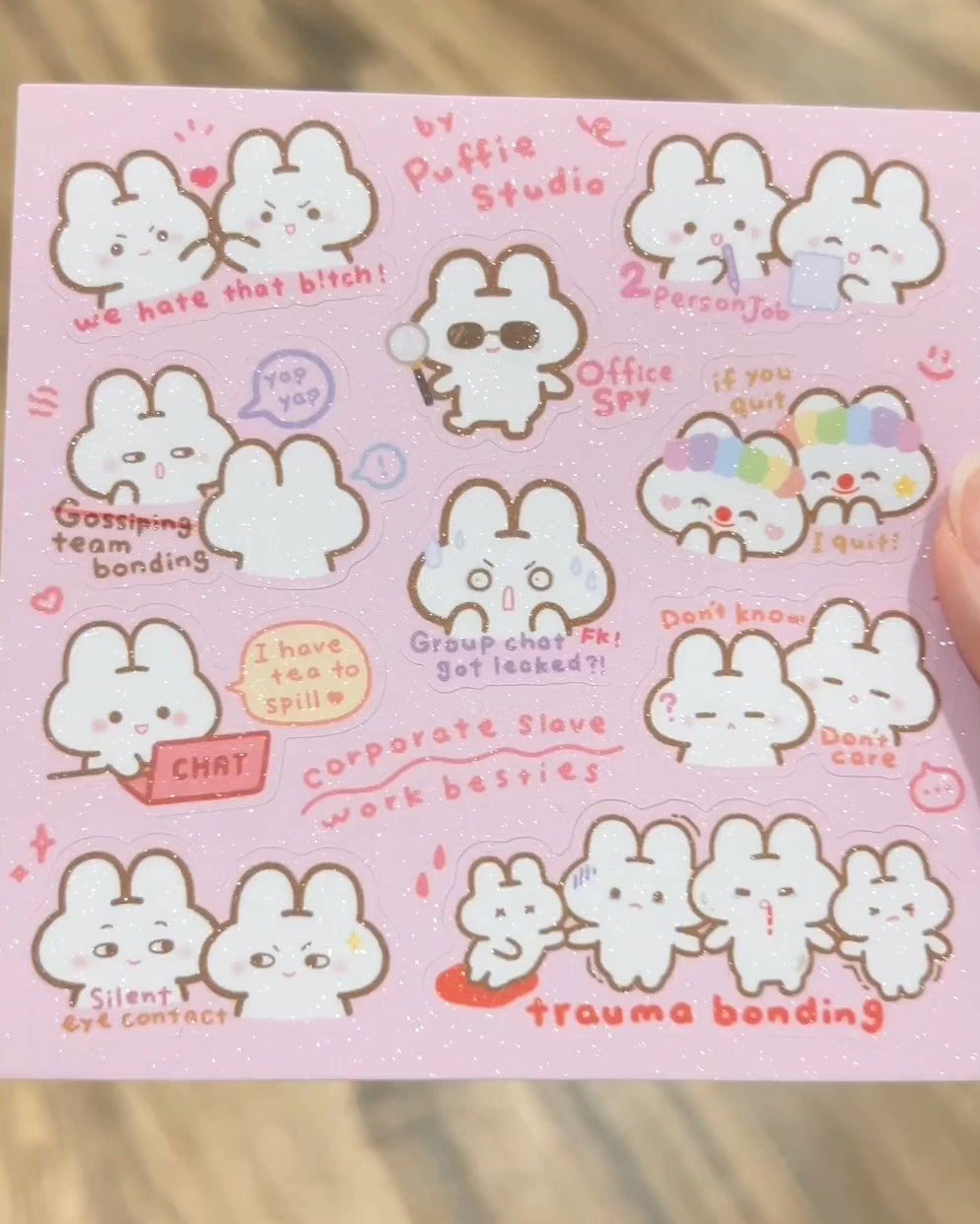 Corporate Slave [Work Besties] Sticker Sheet
