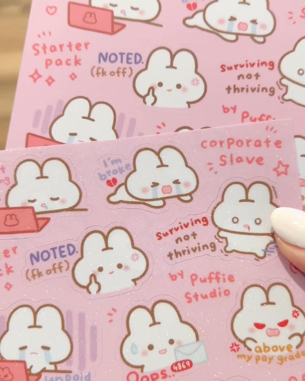 Corporate Slave [Starter Pack] Sticker Sheet